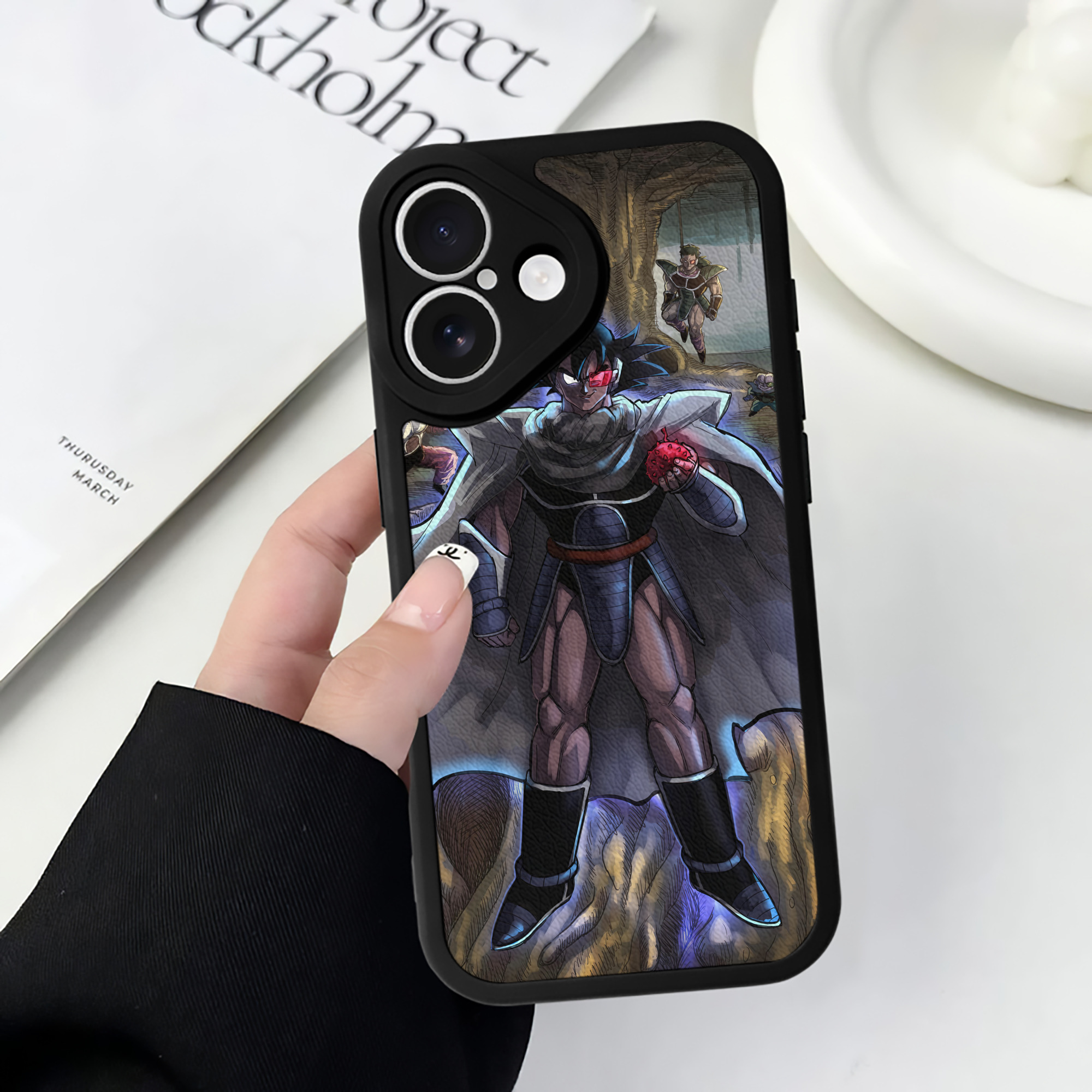 （画像用） ドラゴンボール DRAGON BALL 【iPhone 16シリーズ対応】シリコンスマホケース（レザー調） 材質：シリコン